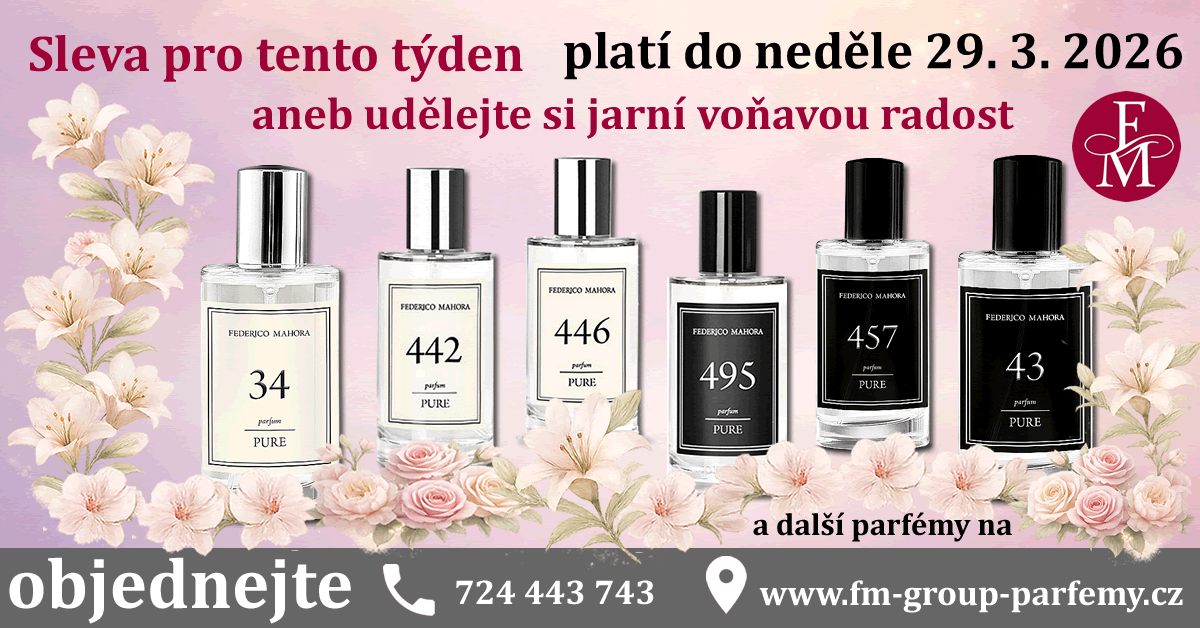sleva pro tento týden anebu udělejte si jarní voňavou radost s FM Group parfémy sleva pro tento týden anebu udělejte si jarní voňavou radost s FM Group parfémy